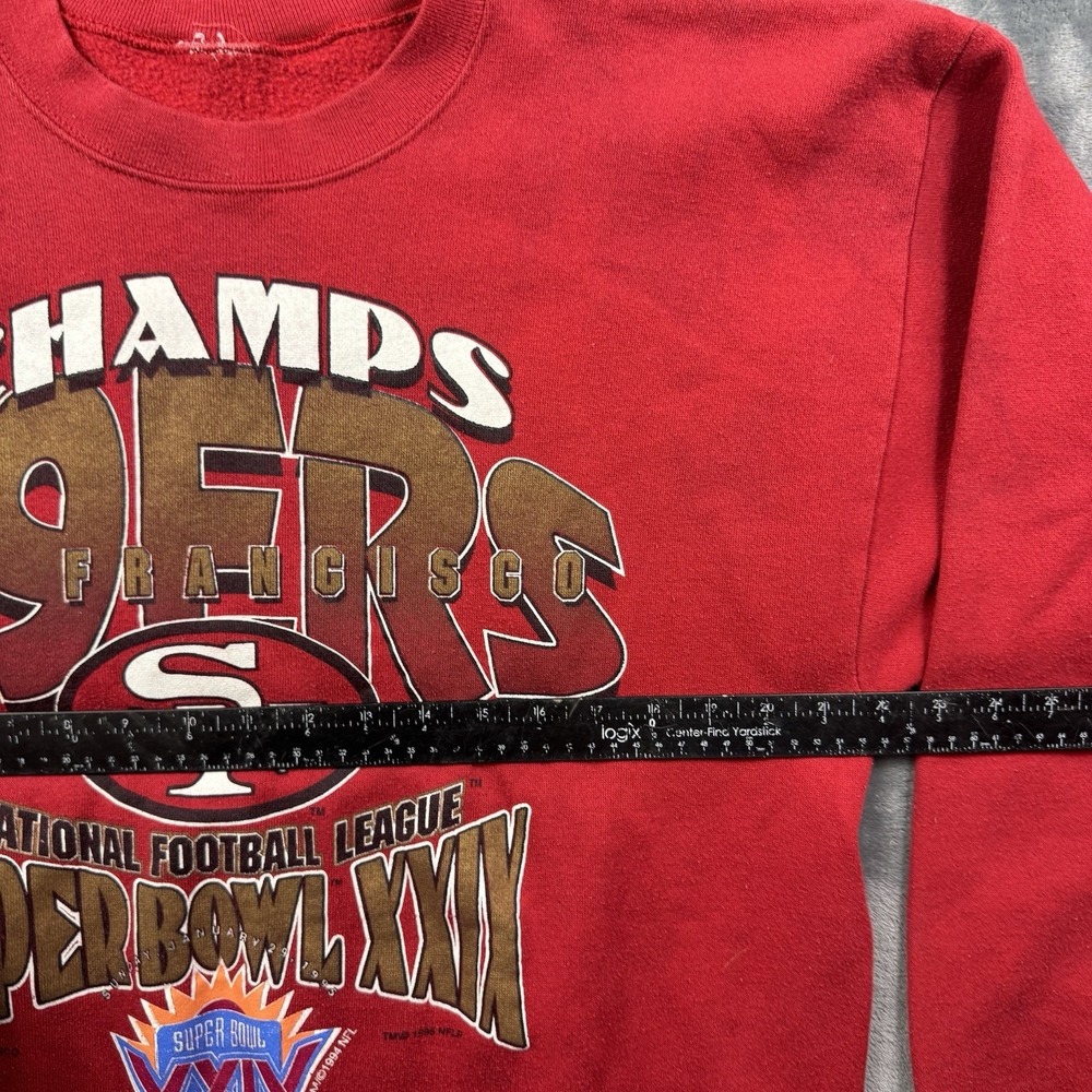 1994 San Francisco 49ers Super Bowl XXIX NFC Champs Sweatshirt XL Vintage - Picture 4 of 6